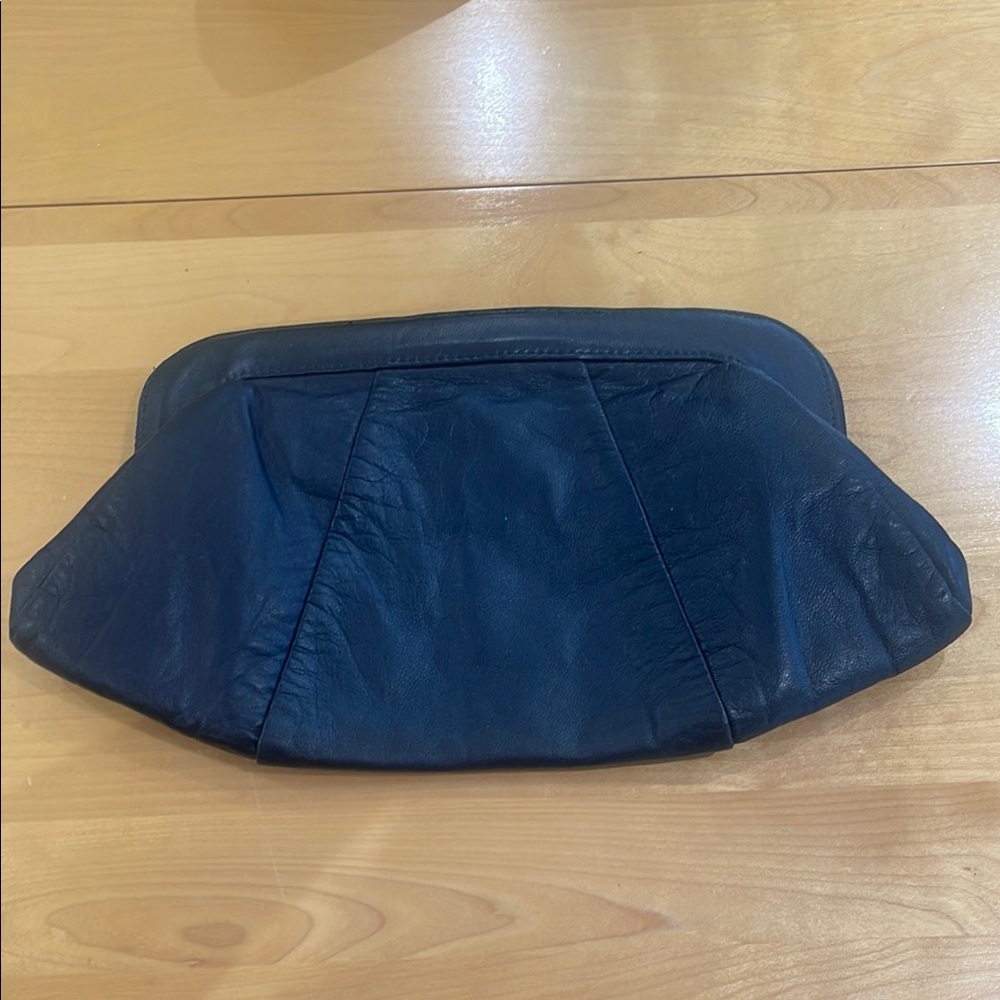 Lauren Merkin Black Leather Vintage Clutch – made in NYC